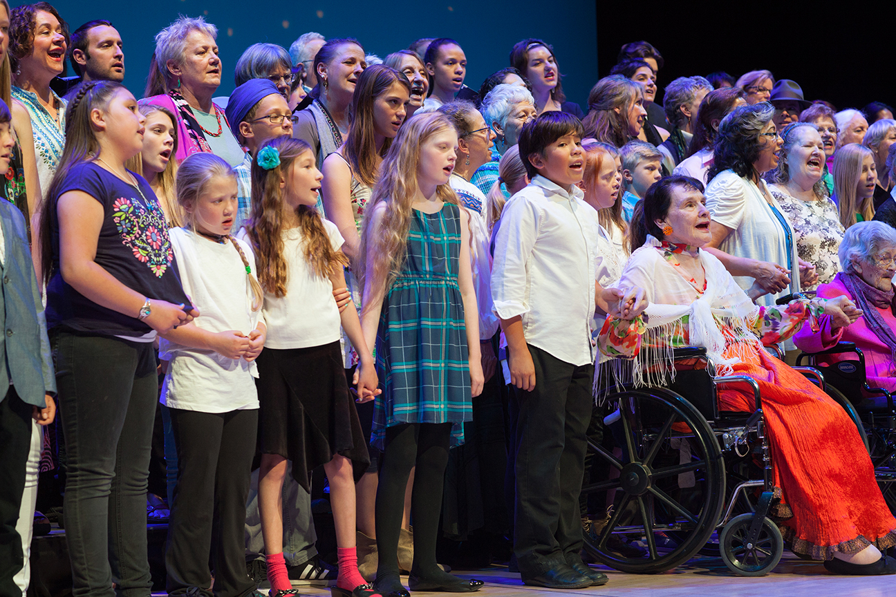 Group of Generations Singing